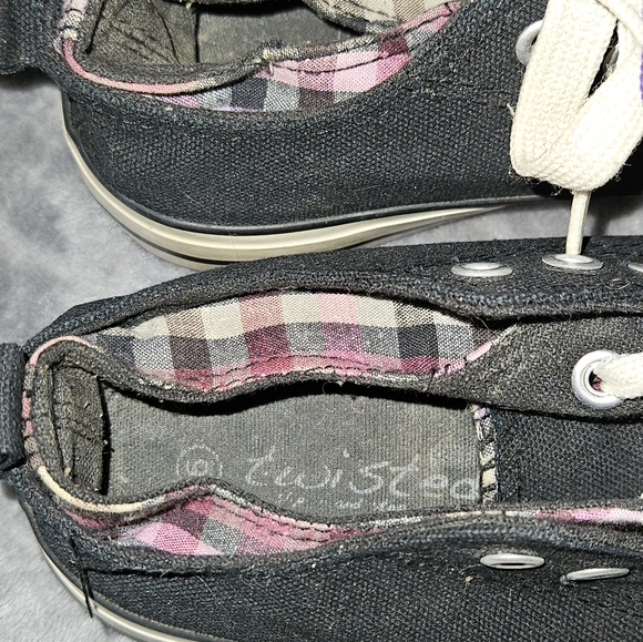 Double laced converse all star low cut plaid - Picture 4 of 6